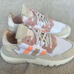 Adidas NWT  Night Joggers Cloud White Icey Pink Photo 4
