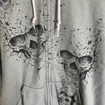 Project Social T Skull Zip-Up Hoodie Sweatshirt Photo 2