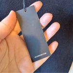 Monrow Black Ribbed Short Sleeve Sweater Dress Womens M Mini Open Back Casual Size M Photo 7