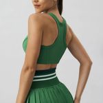 BERLOOK Green Round Neck Tank Top Photo 1