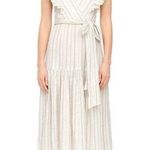 Rebecca Taylor  Striped Yarn-Dye Midi Dress Size 6 Photo 2