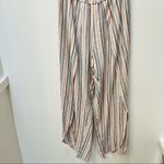 Drew Anthropology  Jumpsuit Strapless Striped Linen Split Tulip Leg Boho … Photo 61