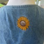 Vintage Bobbie Brooks Fall Embroidered Denim Vest Size Medium Blue Photo 6