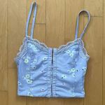 Princess Polly magnolia lavender floral crop top Photo 1