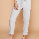 Lou & grey Gray Lagenlook linen elastic waist pants size XL Photo 4