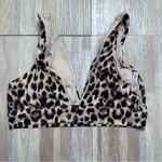 Victoria's Secret Secret Soft Unlined Leopard Print Pullover Bra Women’s Large Photo 1