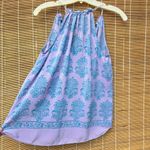 HD in Paris Anthropologie  Panorama Purple Palm Print Blouse 100% Silk 4 Photo 5