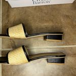 Croft & Barrow  Women's Camille Black Raffia Square Toe Slide Sandals Size 10 Photo 3