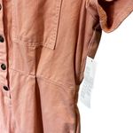Urban Outfitters BDG Women's Large Orange Short Sleeve Coverall Romper Denim Photo 3