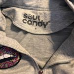 Soul Candy Gray Sequin Candy Lip Hoodie Photo 7