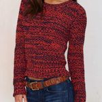 J.O.A. Red Cotton Street Heat Chunky Sweater Photo 0