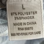 Eden & Olivia  Blue Plaid Button Down Shirt L Long Sleeve Hi-Low Hem Roll Tab NWT Photo 5