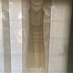 Anthropologie Hale Bob Cabana Eyelet cream Resortwear maxi dress vacation beaded Photo 12