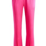 Alice + Olivia NWT Jody High Waisted Slit Front Satin Pants Size 6 Photo 1