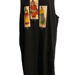VTG L.A. Artwear Handmade Native American Women Sleeveless Maxi Sundress XL Black Photo 2