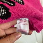 No Boundaries NWT |  junior’s novelty hot‎ pink skull loose hem crewneck sweater Photo 6