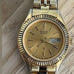 Citizen Ladies Watch Gold Tone Bracelet, Dial, Hands, Day Date Window Photo 0