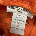 Rebecca Malone  Pull-On Capri Pants Womans Plus 1X Burnt Orche Breath 100% Cotton Photo 8