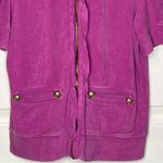 Juicy Couture Y2K  Sz L Pink Terry Short Sleeve Sweatshirt Photo 2