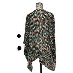 None Tribal Aztec Sheer Kimono Cardigan Women’s One Size Open Front Boho Festival Photo 4