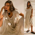 Free People Ethereal Bohemian Bring The Romance Midi Maxi Dress Neutral Medium Photo 1