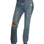 Garage Denim 90s Boyfriend Jeans Size 23 Distressed High Waist Cut Knee Photo 0