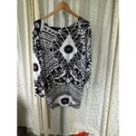 Missing Polynesia Women's Hawaiian Tribal Stretch Mermaid Style Mini Dress S/M White Size M Photo 2