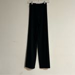 Aerie  Offline Thumbs Up Heavyweight Ribbed Knit Wide Leg Pants Black XS Short Photo 2