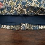 Magaschoni Collection blue gold & cream floral pencil skirt size 8 Photo 3