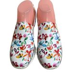 Rieker MULTI color White floral‎ slip on sneaker Size 7 USA (38) EUC Women Photo 2