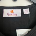 Quacker Factory New‎  Top Women’s XXS Black Christmas Shirt Stocking Rhinestones Photo 3