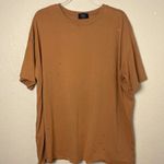 VICI Oversized Distressed Cognac Brown T-Shirt Size M/L Photo 0