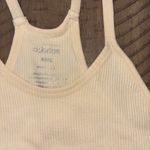Ododos Cream Ribbed Tank Top Size XS Photo 1