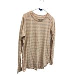 We The Free  peach long sleeve striped top XS oversized #746 Photo 1