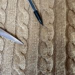 Vintage Gap Factory Wool Cable Knit Sweater Womens XL Brown Tan Y2K 2005 Stretch Photo 4