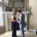 Splash Navy blue homecoming/prom dress Photo 1