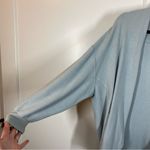 Barefoot Dreams  Malibu Collection Gray Blue‎ Circle Cardigan size medium Photo 4
