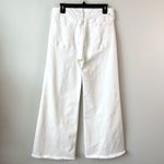 Mother Lil’ Roller Fray Wide Leg Jeans Fairest Of Them All White 32 Petite Size undefined Photo 5