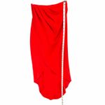 superdown  Arielle Slit Maxi Skirt Womens XXS Red Surplice Sultry Modern Femme Photo 7