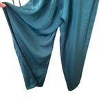 ZARA  Satin‎ Boho Style Jumpsuit Teal XS Photo 4