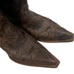 Corral Vintage Distressed Inlay Leather Pointed Toe Cowgirl Boots, Sz 8.5 Photo 8