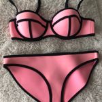 Triangl Two Piece Hot Pink Bikini Bathing Suit Photo 0