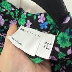 ASOS  Design Women’s 8 Black Purple Floral Ruffle Tiered Dress New Photo 2