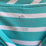 Southern Tide Aqua and White Striped Dress Photo 1