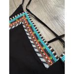 Nanette Lepore NWT  Tribal Beat Romper Black Swim Coverup Size‎ S Photo 3