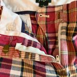 J.Crew City Fit Red & Yellow Madras Plaid Casual Summer Shorts Size 6 Photo 3