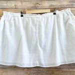 Abound  White Cotton Mini Skirt Size 4X NWT Photo 1