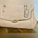 Coach Madison Madeline East/West Satchel Bag Tan Leather Photo 3