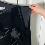 Chiara Boni  Black Velvet Agapios Floral One-Shoulder Long Sleeve Sheath Dress 14 Photo 8