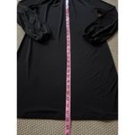 Michael Kors Women's Black Blouse With Gold Chain Slinky Shirt Sz Xsmall Photo 7